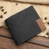 Personalized Engraved Men's PU Leather Wallet with Photo - Gift for Him