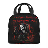 Scream Halloween Movie Lunch Bag Men Women Thermal Cooler Insulated Lunch Box
