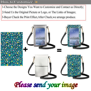 Women's Print Crossbody Phone Bag - Small Cellphone Shoulder Bag