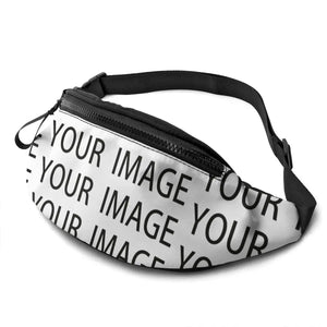 Print Waist Bag for Men Jogging Polyester Waist Pack