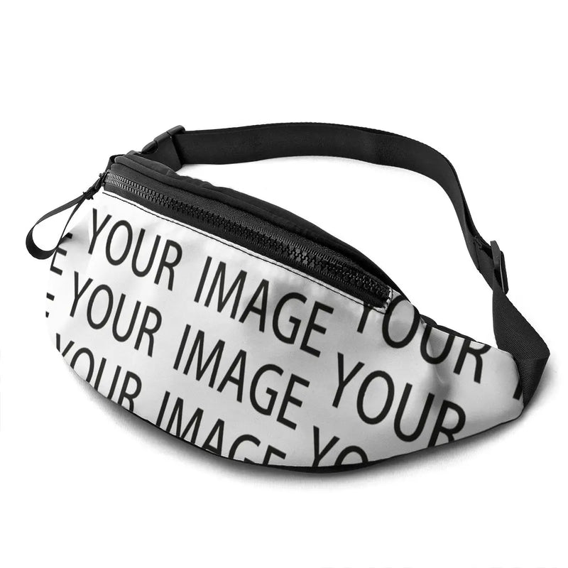 Print Waist Bag for Men Jogging Polyester Waist Pack