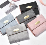 Women's Leather Wallet Ladies Purse Clip