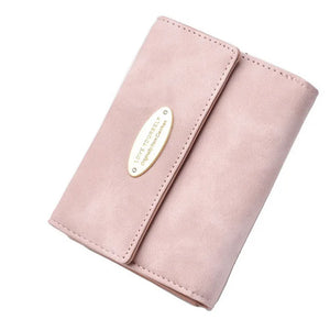 Women's Leather Wallet Ladies Purse Clip