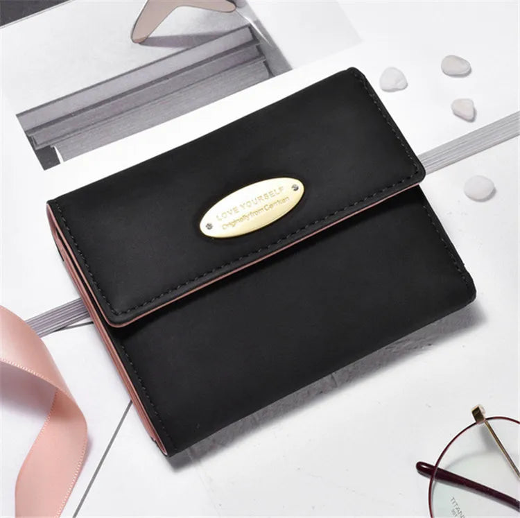 Women's Leather Wallet Ladies Purse Clip