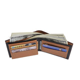 Retro Picture Wallet Large Capacity Zipper Father Gift Purse For Men