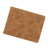 Men's Slim Leather Wallet with RFID Blocking Technology