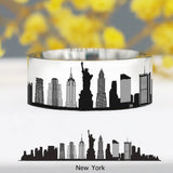 City Graphics Rings Personalized City Skyline Worldwide Ring