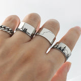 City Graphics Rings Personalized City Skyline Worldwide Ring