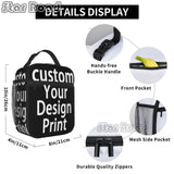 Print Insulated Lunch Tote Bag Reusable Cooler Bento Box Kids School