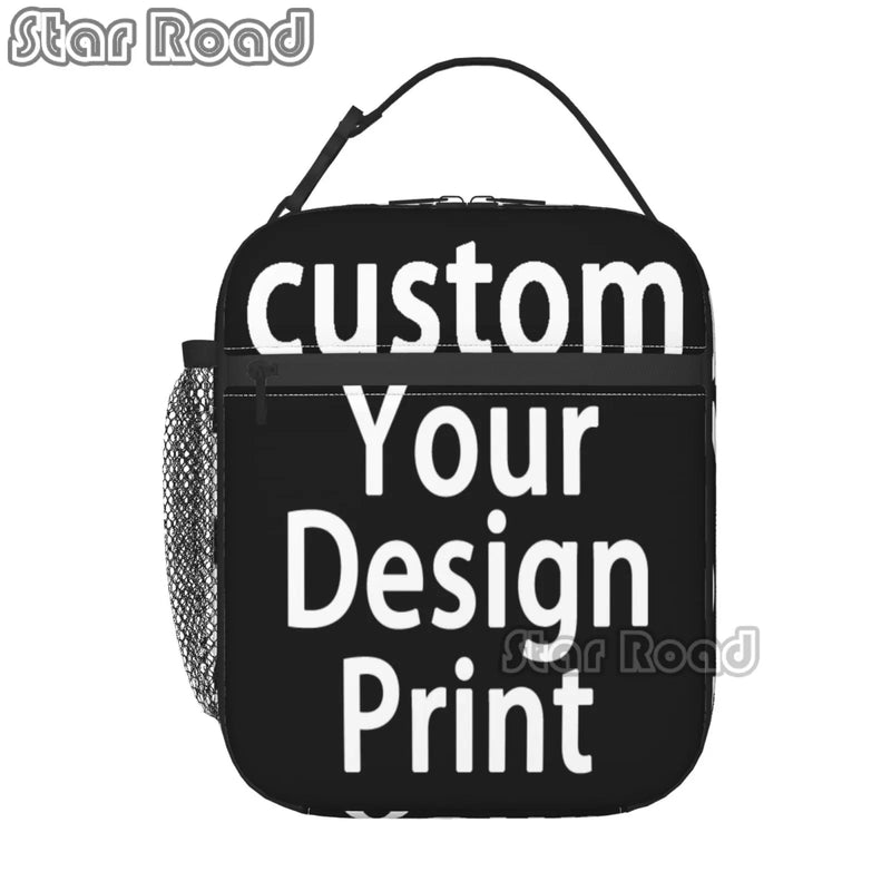Print Insulated Lunch Tote Bag Reusable Cooler Bento Box Kids School