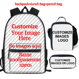 Kids Book Bag Large School Bags Set Schoolbag Student Backpack For Girls Boys