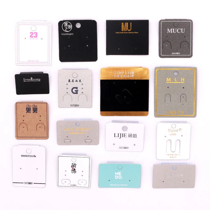 Earring Bracelets Display Cards & Bags Set