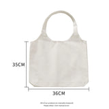Customed Tote Bag Shopping Your Own Text Printed Hasp Unisex Travel Canvas