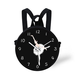 Ballet Dancer Print Crossbody Bag Women Lady Purse