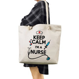 Customizable Nurse Print Eco Shopping Bags Women Shoulder Bags