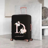 Customizable Luggage Cover Elastic Protective Removeable Cover Rose Pink