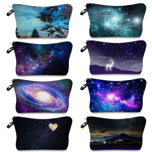 Makeup Organizer Travel Toiletry Bag Starry Print