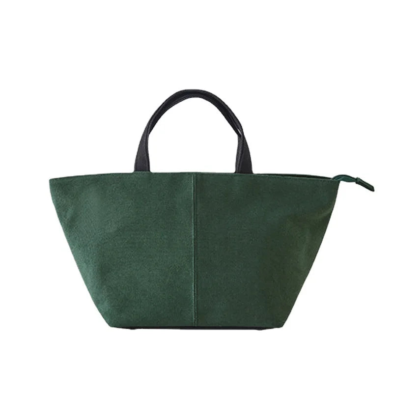 Personalized Canvas Tote Bag Embroidered Name One-Shoulder Handbag