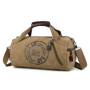 Canvas Casual Travel Bucket Bag- Retro Shoulder Bag