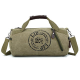 Canvas Casual Travel Bucket Bag- Retro Shoulder Bag