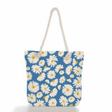 Floral Printed Eco Reusable Shopping Bag Handbags for Women