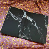 Personalised Marble Passport Cover for Women with Name