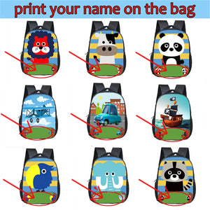 Cartoon Animal Kids School Backpack Boys Girls Gift