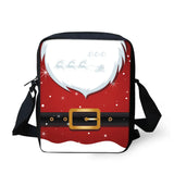 Christmas Messenger Bag Santa Snowman Crossbody Shoulder Bag for Girls