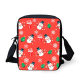 Christmas Messenger Bag Santa Snowman Crossbody Shoulder Bag for Girls