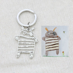 Children Drawing Necklace Personalized Pendant Necklace Gift