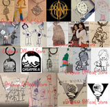 Children Drawing Necklace Personalized Pendant Necklace Gift