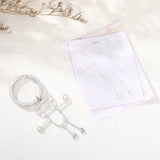 Kids Drawing Keychain Personalized Name Stainless Steel Christmas Gift