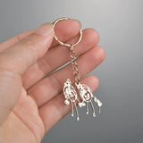 Personalized Children's Drawing Keychain - Custom Kid's Art Keyring