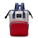 Colorful Diaper Bag Backpack Large Capacity Maternity Nappy Bag
