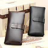 Men's Real Leather Long Wallet Soft Thick Skin