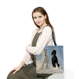 Animal Print Dog Tote Shoulder Bag Casual Travel Beach Handbag