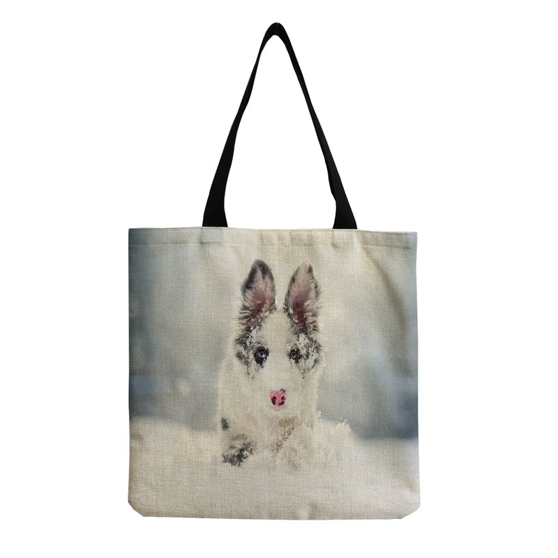 Animal Women Handbag Outdoor Dog Shopping Bag