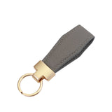 Initial Letters Cow Leather Car Keychain Key ring Alloy Pendant Creative Gift Me