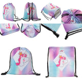 Leopard Lips Drawstring Backpack Gift School Book