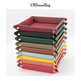 PU Leather Tray Organizer for Jewelry Display Storage