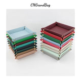 PU Leather Tray Organizer for Jewelry Display Storage