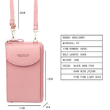Engraved Mini Women Messenger Bag with Phone Pocket