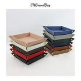 Saffiano Leather Tray Organizer for Jewelry Display