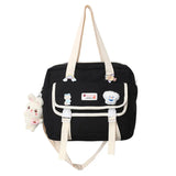 Waterproof Cartoon School Bags for Teenagers Female Harajuku Backpack