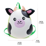 3D Animal Kids Backpack Adjustable Shoulder Strap Double Zipper Bag Gift