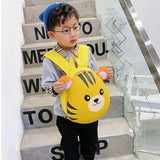3D Animal Kids Backpack Adjustable Shoulder Strap Double Zipper Bag for Kid