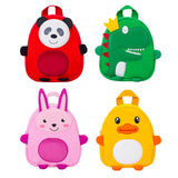 3D Dinosaur Kids School Bag for Boys, Water Repellent Toddler Backpack