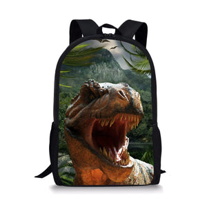 3D Dinosaur Kids School Backpack For Girls Boys
