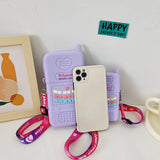 Fun Jelly Phone Style Shoulder Bag for Women