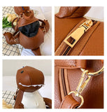 Dinosaur Shape Backpack Purse for Women Mini School Bag Girls Shoulder Bag